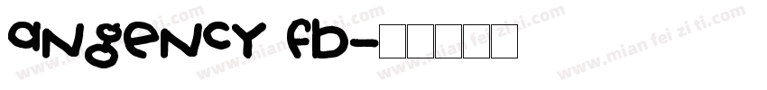 angency fb字体转换
